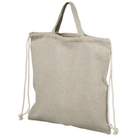 Pheebs 150 g/m² recycled cotton drawstring backpack
