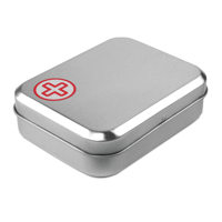 First aid kit in tin box